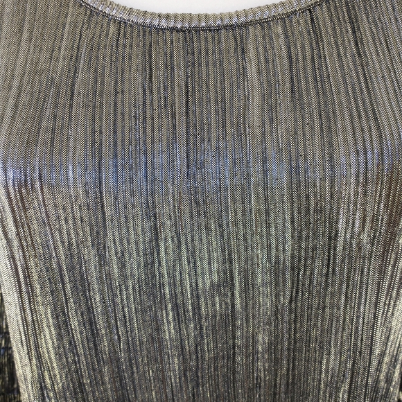 Est 1946 🟫 large long sleeves metallic silver/black - Picture 4 of 8